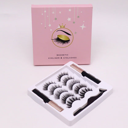 Magnetic Eyelashes Eyeliner Set Long Lasting False Mink