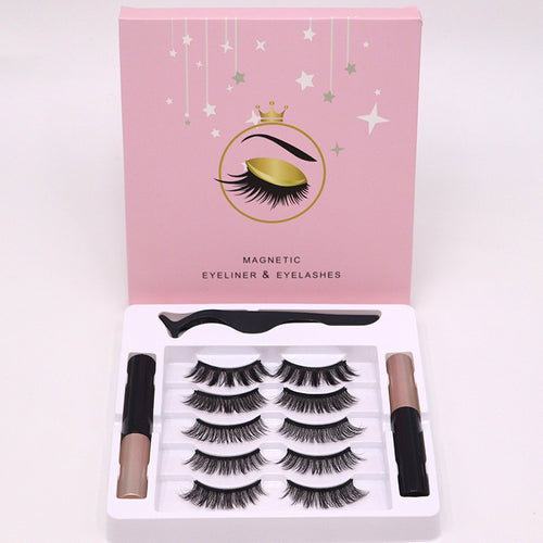 Magnetic Eyelashes Eyeliner Set Long Lasting False Mink