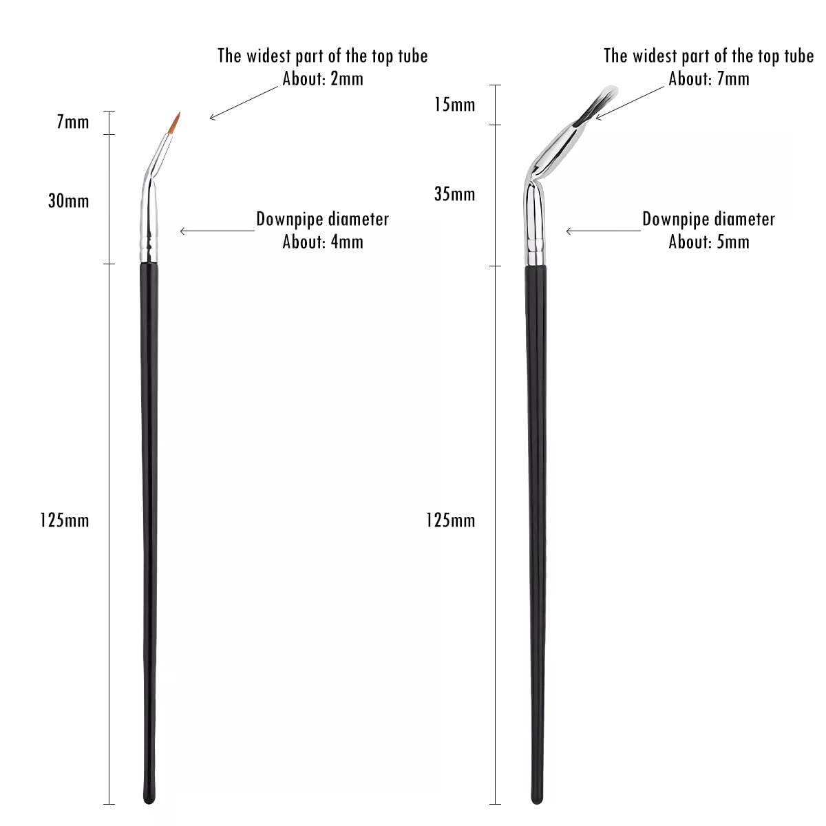 Folding Angle Scalloped Lash Brush