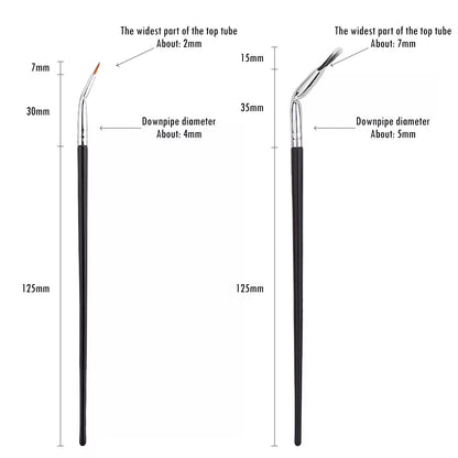 Folding Angle Scalloped Lash Brush