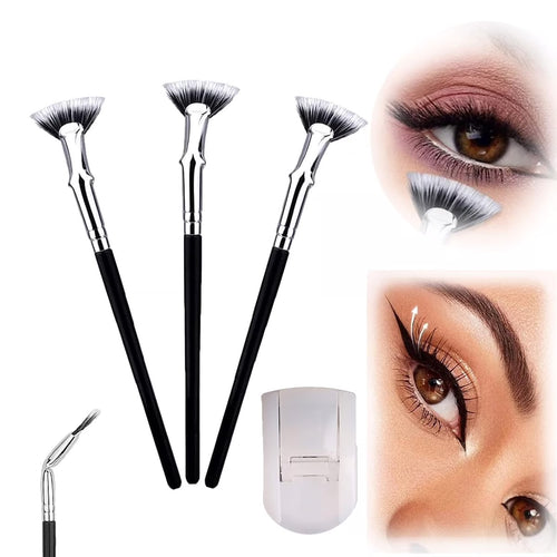 Folding Angle Scalloped Lash Brush